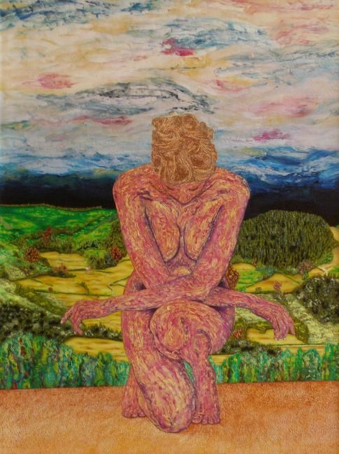 Pintura titulada "Biluzi" por Moncholc, Obra de arte original, Oleo