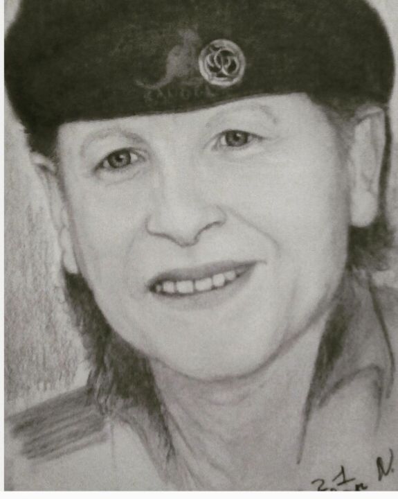 Dessin intitulée "Portrait Klaus Mein…" par Nadège Baloban, Œuvre d'art originale, Crayon