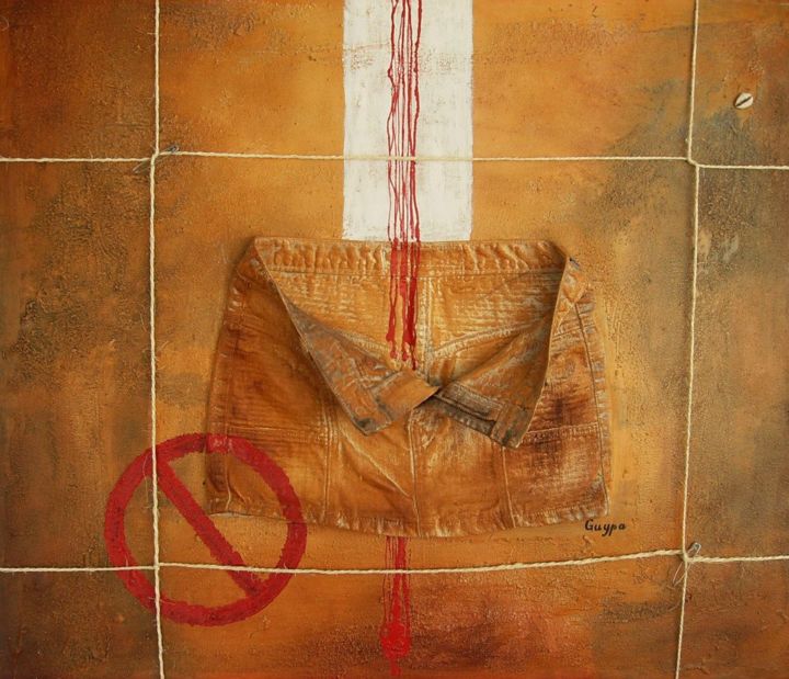 Painting titled "Tuer Tuer!" by Guypa Mondo Artiste Bantu, Original Artwork