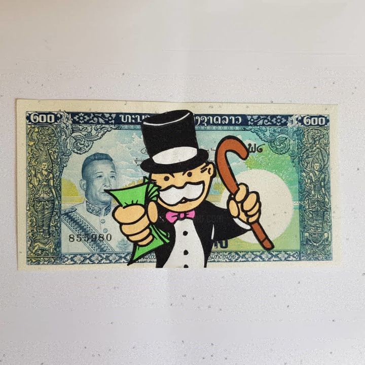 Arts numériques intitulée "Monopoly Man Bill" par Money Maker, Œuvre d'art originale