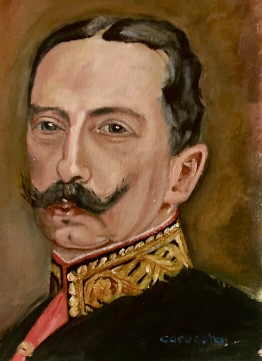 Painting titled "Jaime III" by Mónica Caruncho Fontela, Original Artwork, Oil