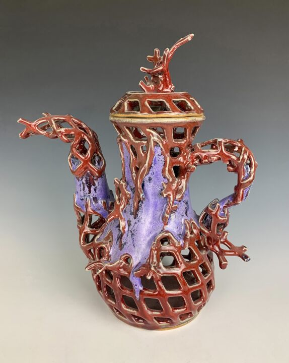 Sculpture titled "Masquerade" by Monica Hewryk, Original Artwork, Ceramics