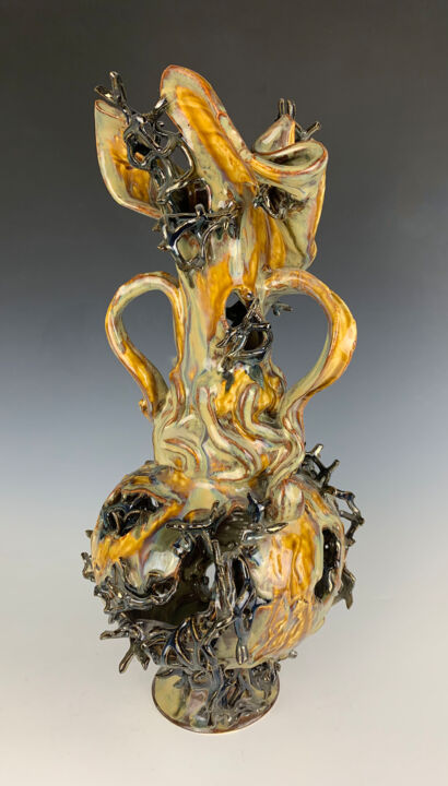 Sculpture intitulée "Metamorphosis" par Monica Hewryk, Œuvre d'art originale, Céramique
