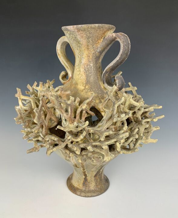 Sculpture titled "Rupture" by Monica Hewryk, Original Artwork, Ceramics