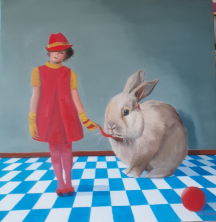 Картина под названием "Il ritorno di Big R…" - Monica Zambon, Подлинное произведение искусства, Масло
