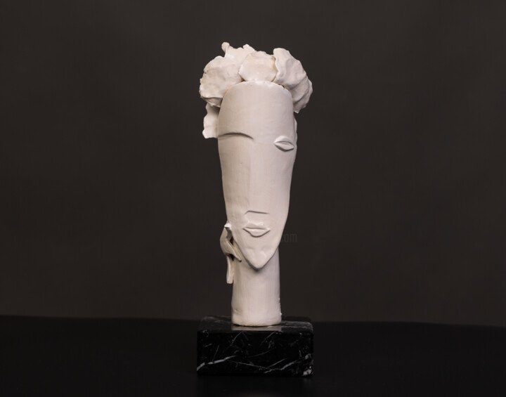 Sculpture titled "AURA" by Monika Hartl, Original Artwork, Ceramics