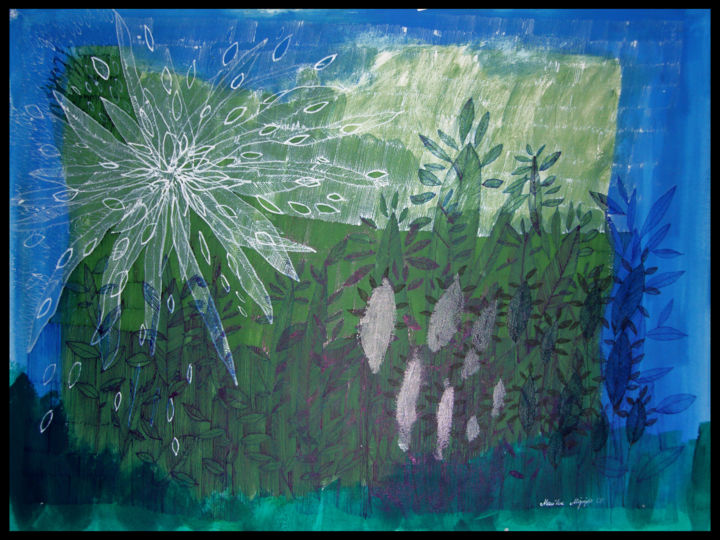 Rysunek zatytułowany „niebiesko zielony p…” autorstwa Mojsejów, Oryginalna praca