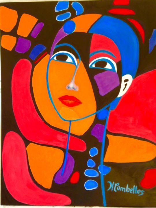 Peinture intitulée "img-4756-modifie.jpg" par Monique Combettes, Œuvre d'art originale,