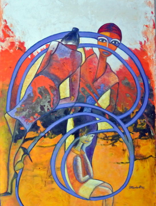 Peinture intitulée "dsc-0618-001.jpg" par Monique Combettes, Œuvre d'art originale,