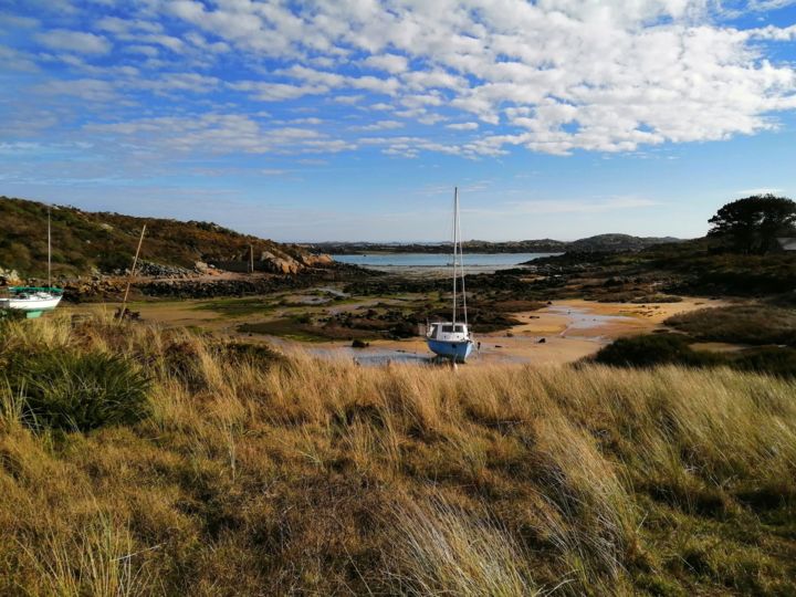 Fotografie getiteld "Une île" door Monique Anna Michel, Origineel Kunstwerk, Niet gemanipuleerde fotografie