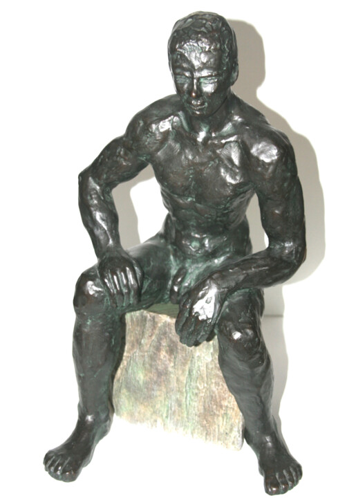 雕塑 标题为“Hommage à Rodin - L…” 由Monique Vivian, 原创艺术品, 金属
