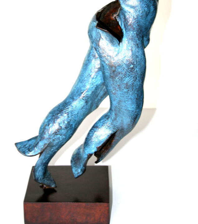 Sculpture intitulée "La Marche du Siècle…" par Monique Vivian, Œuvre d'art originale, Métaux