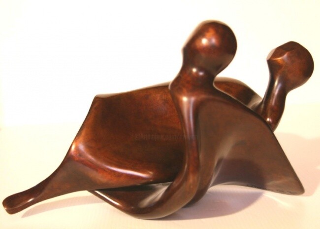 Sculpture intitulée "Harmonie 2" par Monique Vivian, Œuvre d'art originale, Métaux