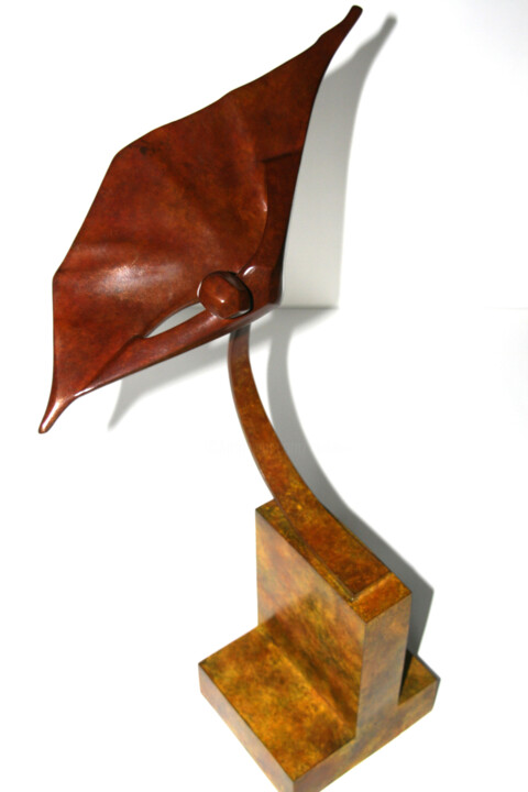 Sculpture intitulée "Voltige" par Monique Vivian, Œuvre d'art originale, Métaux