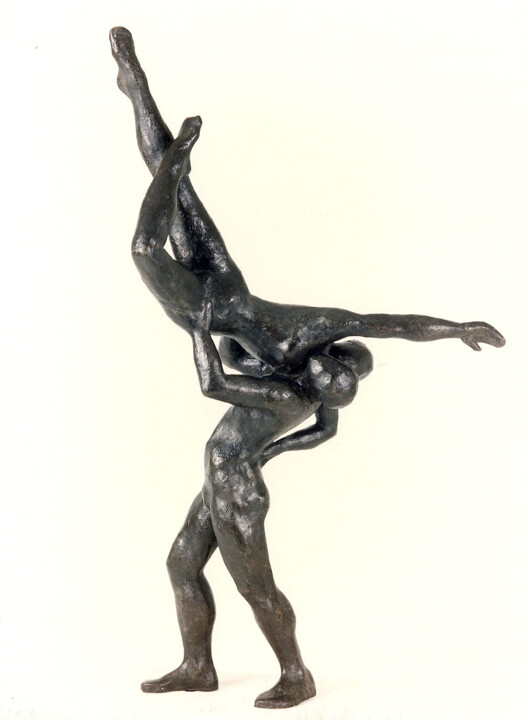 Sculpture titled "La Danse" by Monique Vivian, Original Artwork, Metals