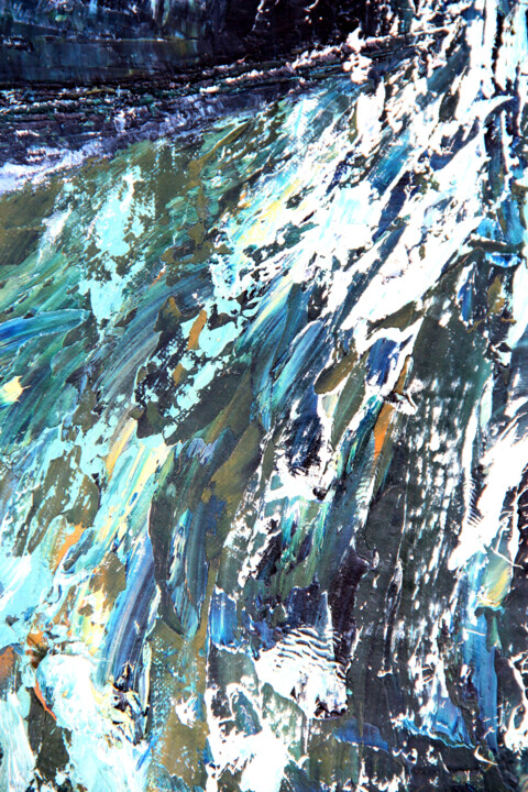 Torrent Avant Cascade - Corse -, Картина - Monique Vivian | Artmajeur