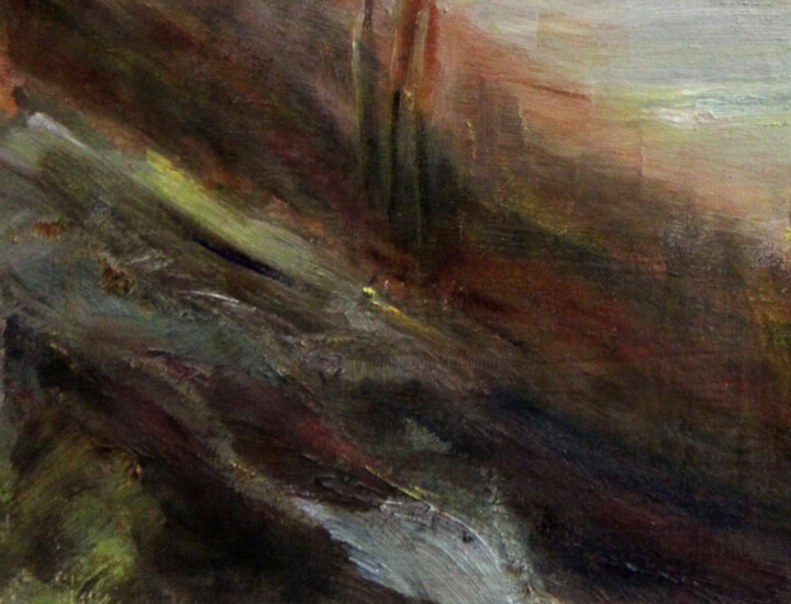 Peinture intitulée "La Source" par Monique Vivian, Œuvre d'art originale, Huile