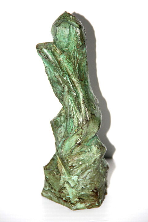 Sculpture titled "Damona - Déesse des…" by Monique Vivian, Original Artwork, Metals