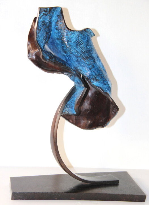 Sculpture intitulée "Suffisance" par Monique Vivian, Œuvre d'art originale, Métaux