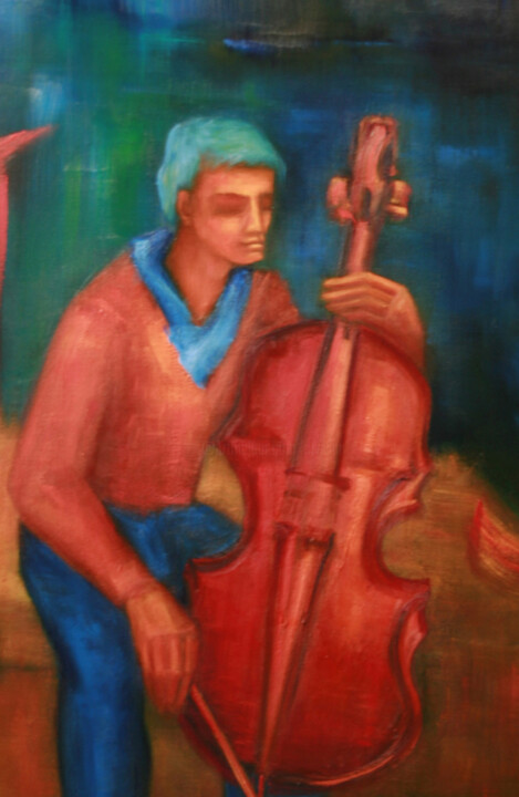 Painting titled "L'Automne - Vivaldi…" by Monique Vivian, Original Artwork, Oil