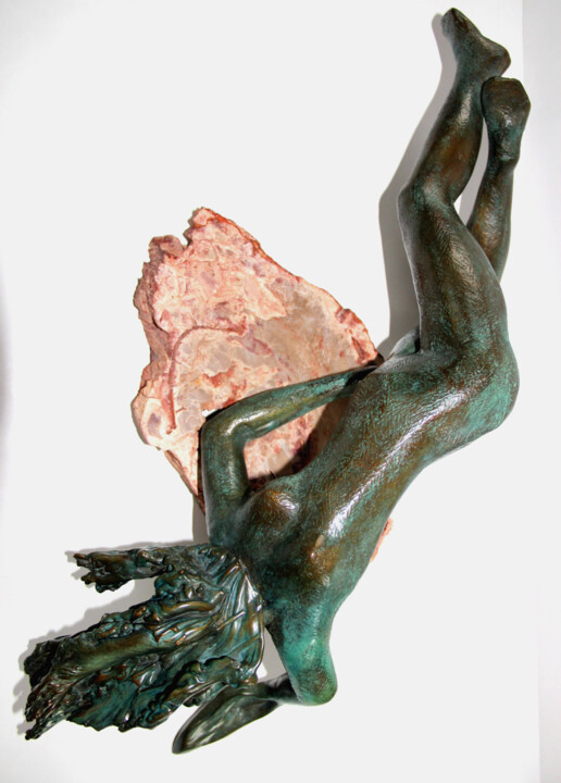 Sculpture titled "Déméter - La Mère d…" by Monique Vivian, Original Artwork, Metals