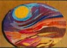 Painting titled "Sunset" by Monique-Amie Perzylo, Original Artwork