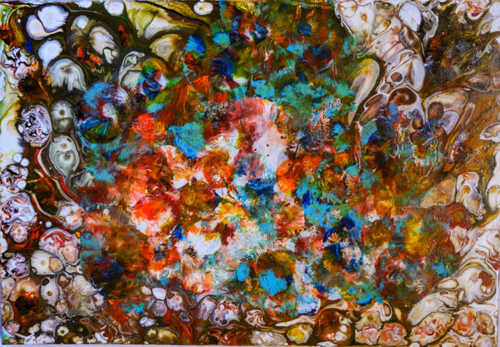 Peinture intitulée "Abondance" par Monique Arnold-Frigerio (ARNOLD), Œuvre d'art originale, Acrylique