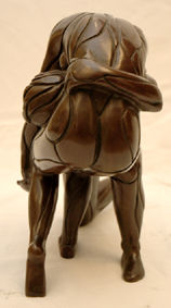 Sculpture intitulée "alinéa-toi (pose de…" par Monique Gervais, Œuvre d'art originale,