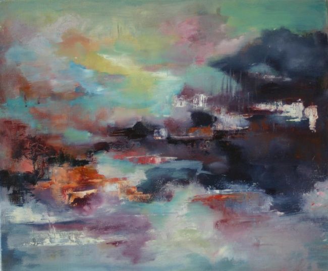Peinture intitulée "sans titre" par Monique Paulus, Œuvre d'art originale,