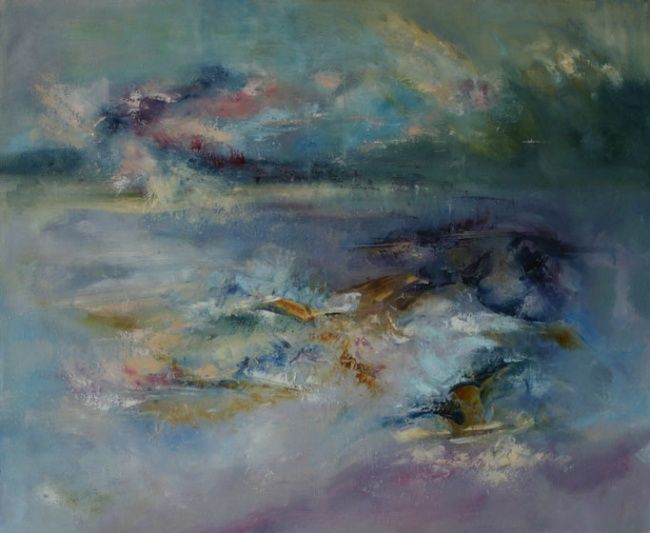 Peinture intitulée "sans titre" par Monique Paulus, Œuvre d'art originale,