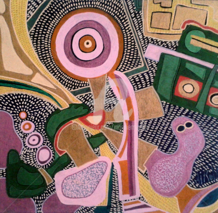 Pintura titulada "La Récolte" por Mirolyn, Obra de arte original, Acrílico