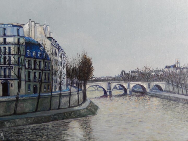 Painting titled "Intropectives Paris…" by Monod, Original Artwork