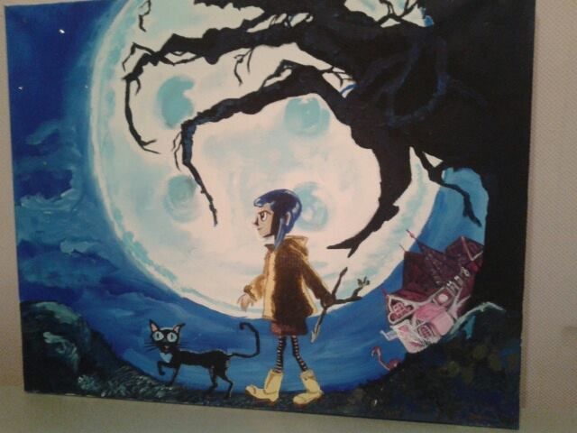 Coraline Painting on Oil Canvas