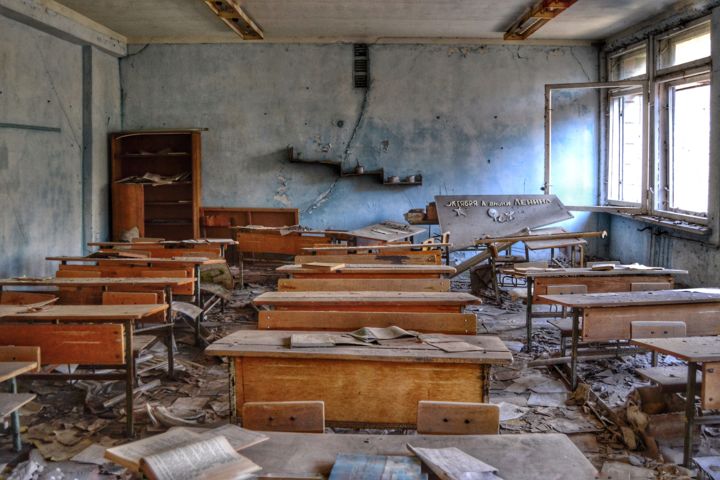 Photography titled "Pripyat classroom" by Monseigneur Photography, Original Artwork, Other