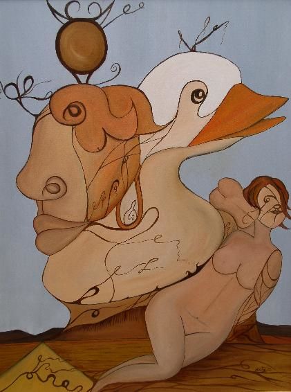 Malerei mit dem Titel "arabusto" von Rona Monte, Original-Kunstwerk