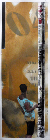 Painting titled "ampapier011" by Montero, Original Artwork, Oil