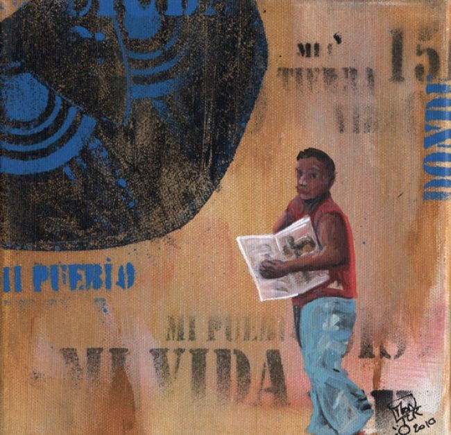Pintura titulada "voyage04" por Montero, Obra de arte original, Oleo