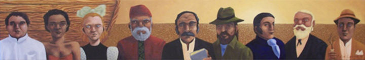 Картина под названием "Por curiosos" - Matías Montero Lacasa, Подлинное произведение искусства
