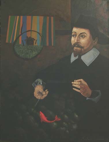 Painting titled "La lección de anacr…" by Matías Montero Lacasa, Original Artwork