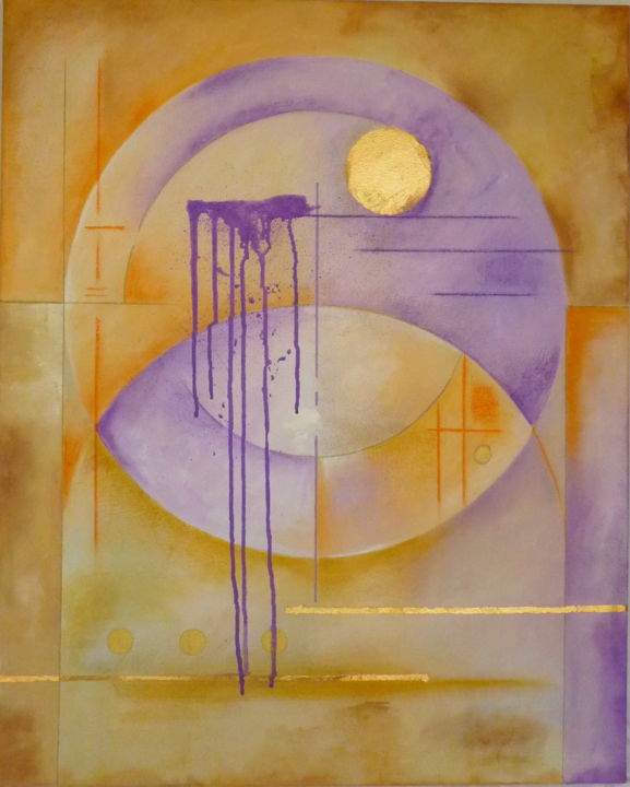 Malerei mit dem Titel "El silencio del des…" von Montse Humanes, Original-Kunstwerk, Acryl