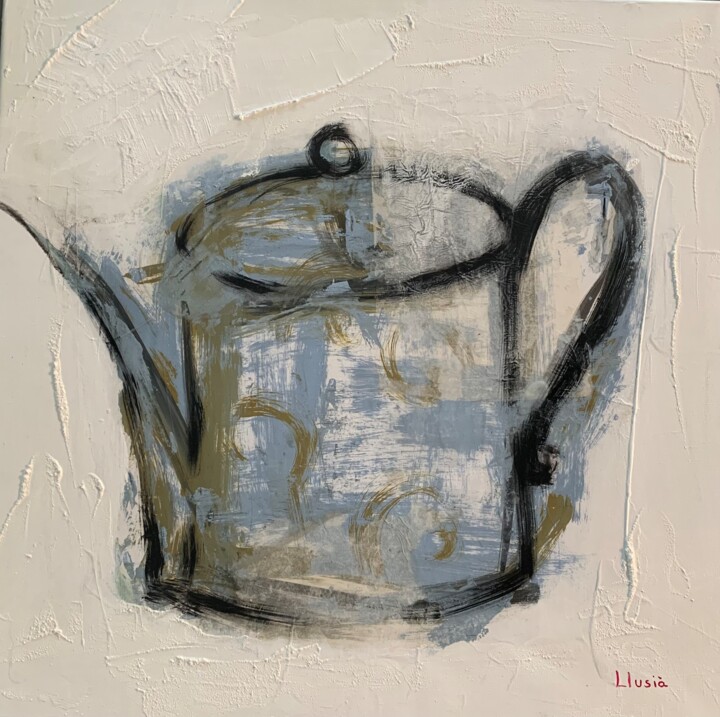 Peinture intitulée "Tea" par Montserrat Llusia, Œuvre d'art originale, Acrylique