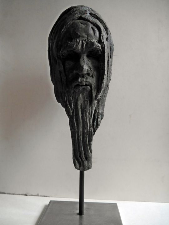 Sculpture intitulée "Neptune" par Monyke Mine-Lamare, Œuvre d'art originale, Terre cuite