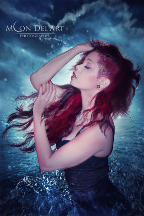 Digital Arts titled "Deep Water" by Moon Del'Art, Original Art, Photo Montage