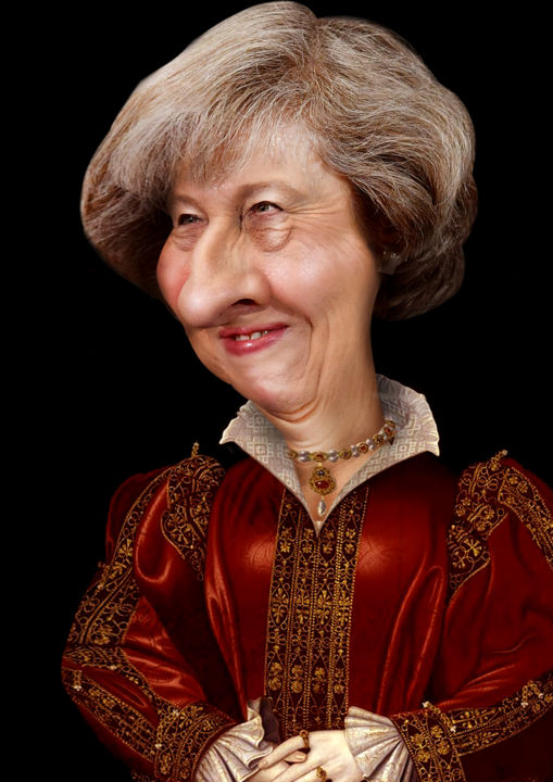Digital Arts titled "Theresa May, Hand o…" by Gilles Morand, Original Artwork