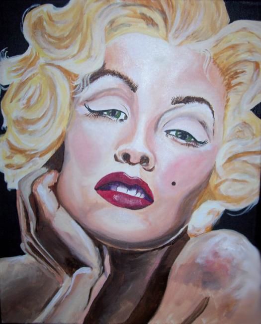 Painting titled "Marilyn" by Jennifer Davis, Original Artwork