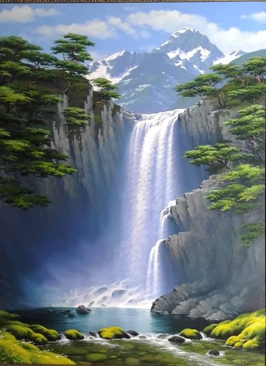 Картина под названием "Вода-это наша жизнь" - Armus, Подлинное произведение искусства