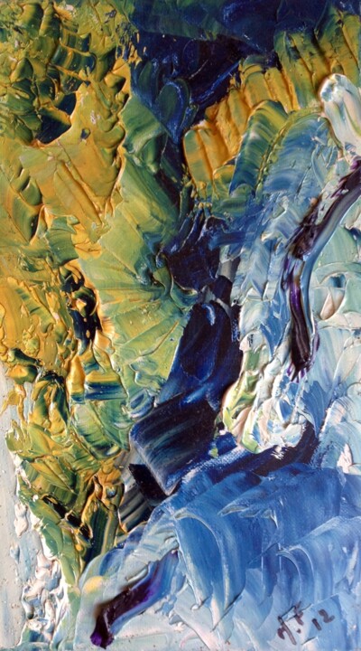 Painting titled "ICEBERG" by Moreau Franck Didier, Original Artwork, Oil