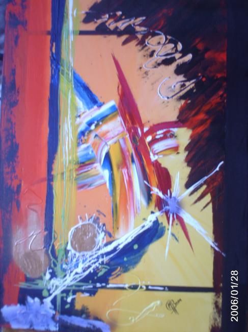 Painting titled "les couleurs de l a…" by Morena, Original Artwork