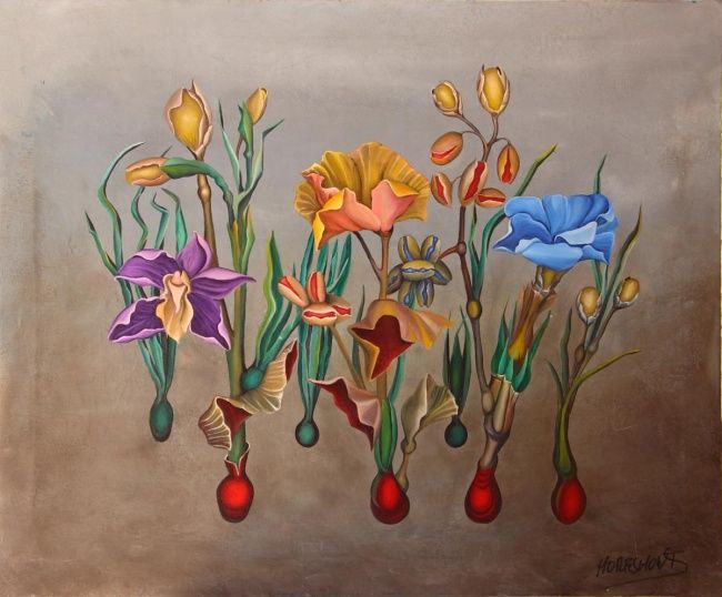 Pintura titulada "Bulbos" por Moresmont, Obra de arte original