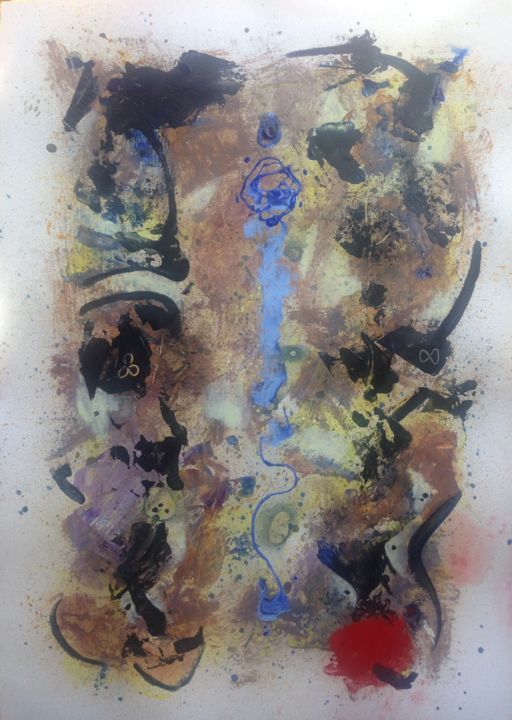 Peinture intitulée "Alignement Un" par Pascale Moret, Œuvre d'art originale, Acrylique